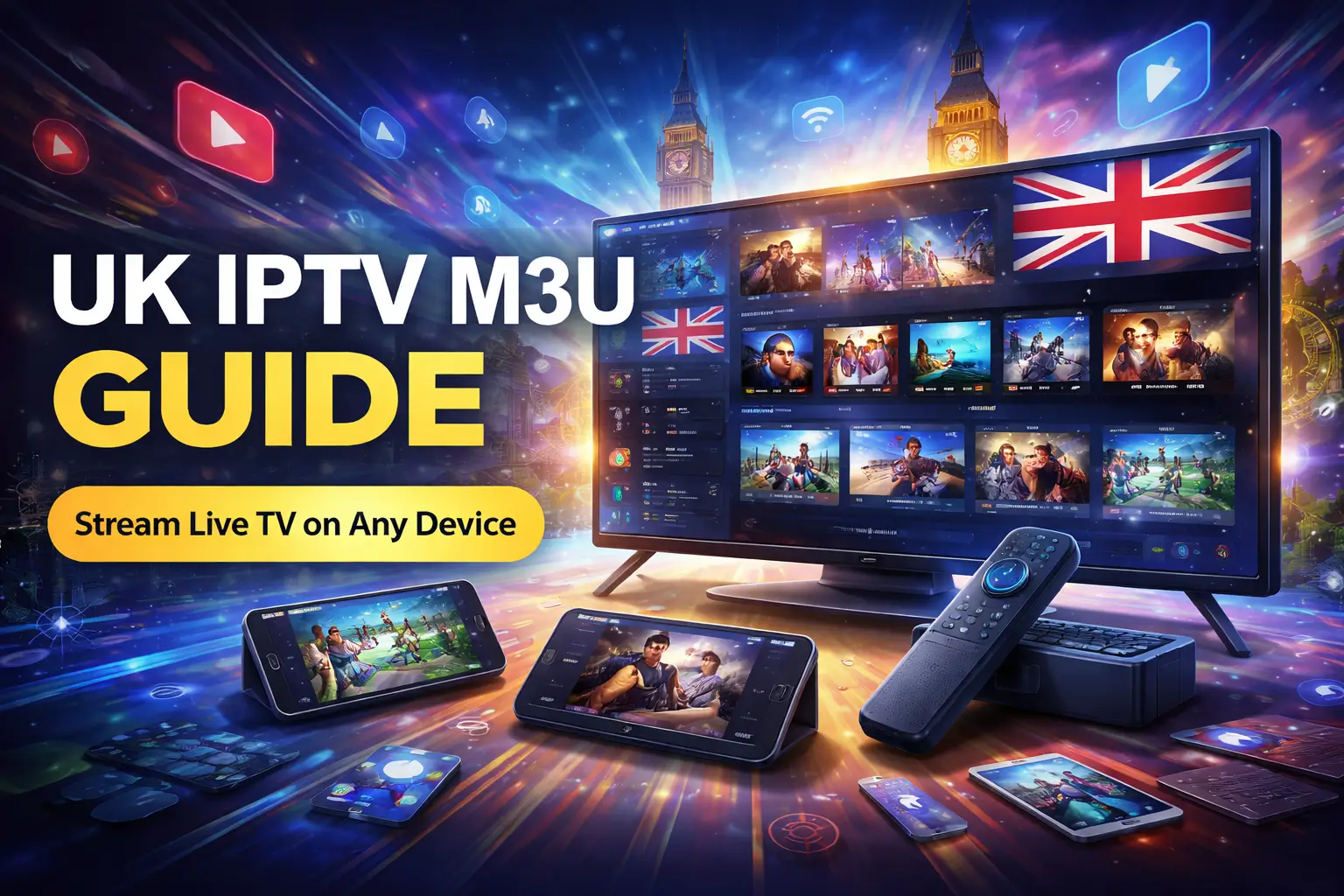 UK IPTV M3U playlist